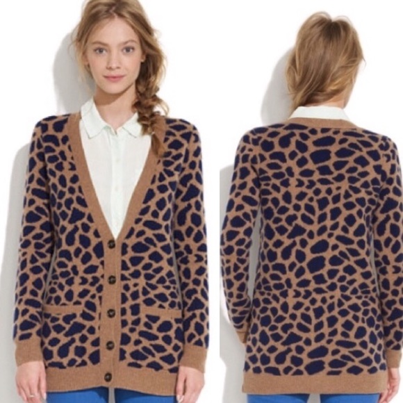 madewell leopard cardigan